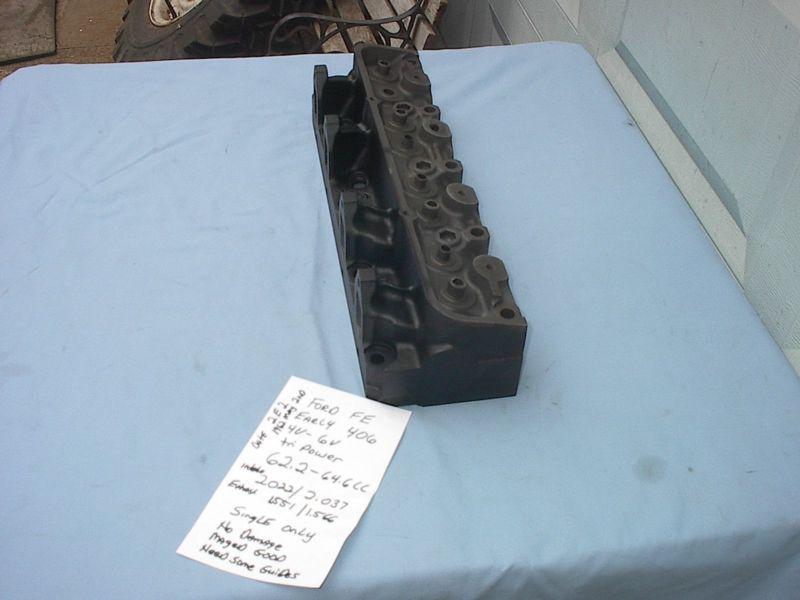 1962-1963 ford fe 406 tri power single head C2SE 6090 B bare dated may 2nd 1962, US $299.99, image 4