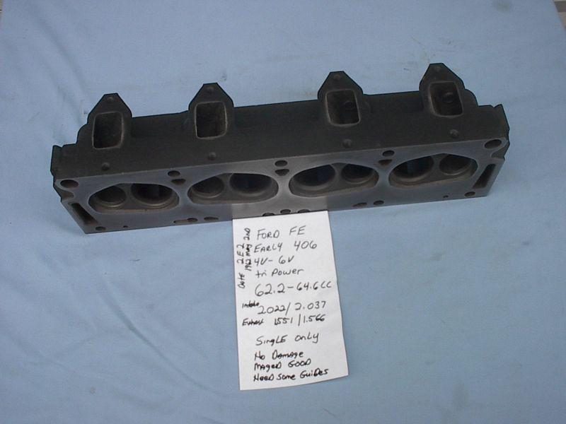 1962-1963 ford fe 406 tri power single head C2SE 6090 B bare dated may 2nd 1962, US $299.99, image 6