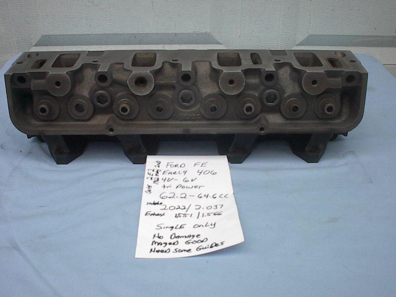 1962-1963 ford fe 406 tri power single head C2SE 6090 B bare dated may 2nd 1962, US $299.99, image 10