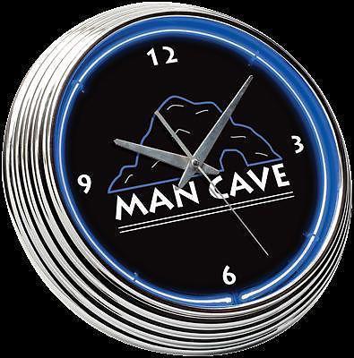 On the edge marketing neon clock 259097