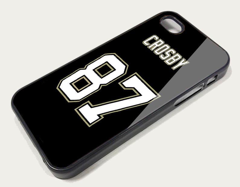  apple iphone 5 case sidney crosby pittsburgh penguins hockey jersey coa jsa 87