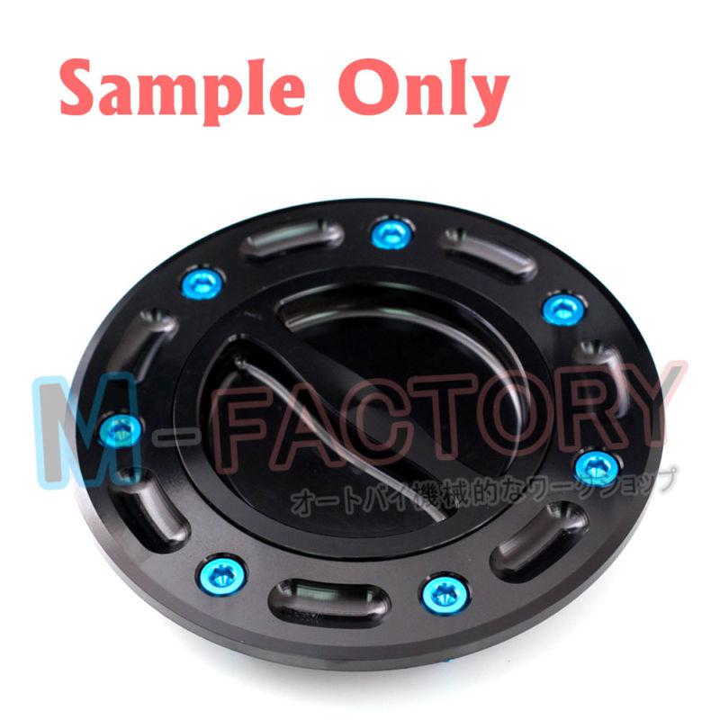 Blue triumph cnc fuel cap bolts screws tt600 daytona 650 955i speed triple 1050