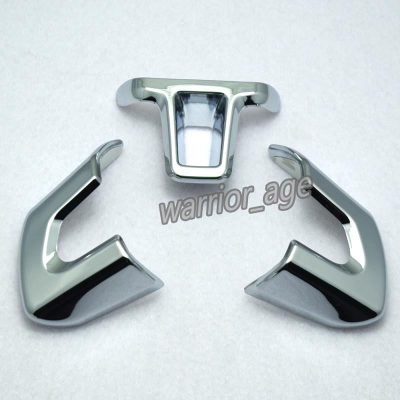 Chrome Steering Wheel Cover Trim Carbon Sticker For Golf MK6 POLO BORA 2011 12 , US $13.89, image 4