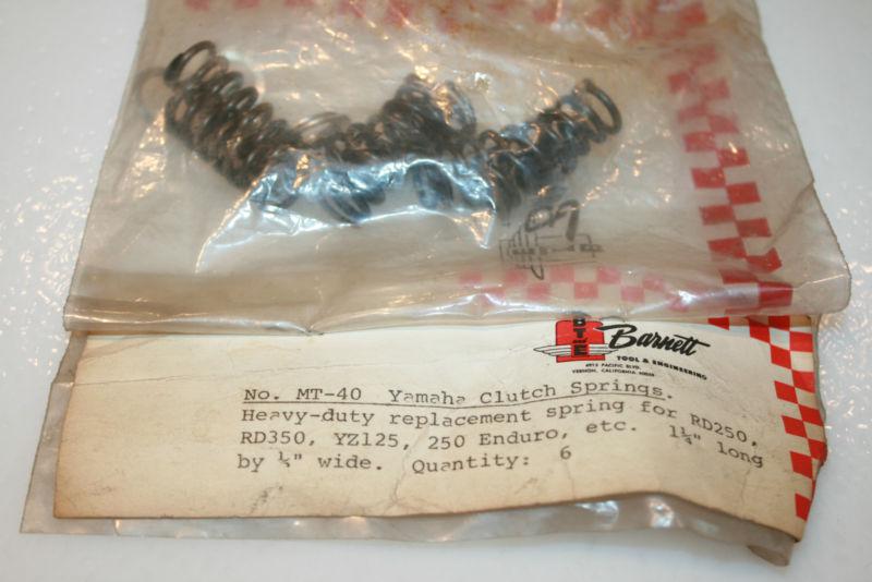 Nos yamaha motorcycle 6 clutch compression springs rd350 yz125 250 enduro 