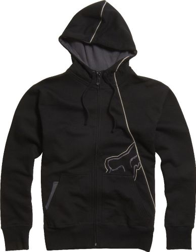 Fox racing rpm zip front fleece hoody black all sizes sweatshirt hoodie hooded