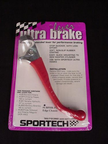 Ultra brake lever polaris hayes indy xc edge 1999 - 2003 snowmobile red