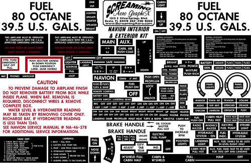 Navion series interior placard kit free shipping