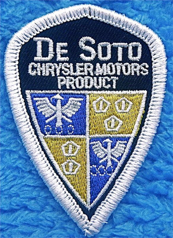 Desoto emblem  embroidered  iron or sew on patch  
