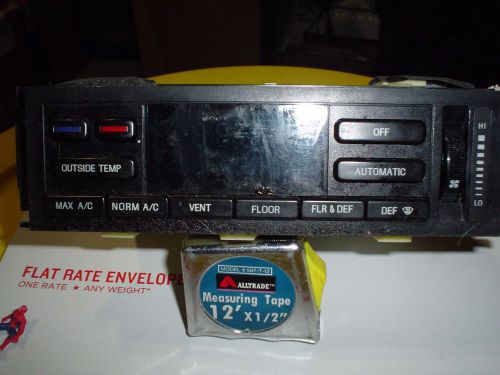 Ford climate control temperature automatic defroster a/c heat outside temp air