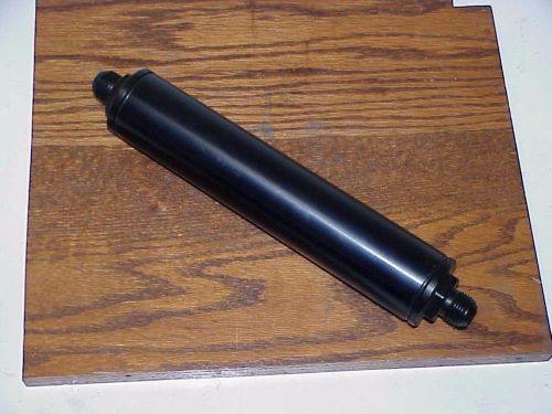New black aluminum 12" fuel filter -10 an fittings with paper element for gas f2