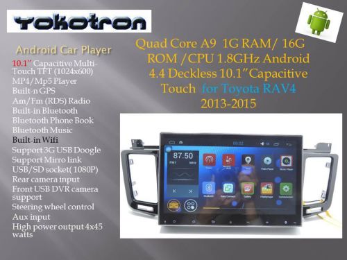 "yokotron" 10.1" android 4 car radio autoradio dvd for toyota rav4 2012-2015 gps