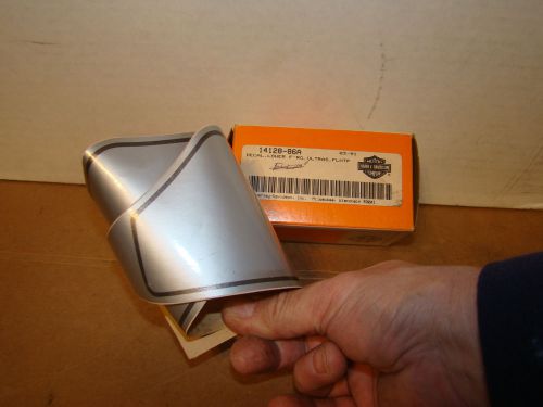Harley headlight shroud decal oem nos 1986-95 14128-86a flht flhtc flhtc-u flhtp