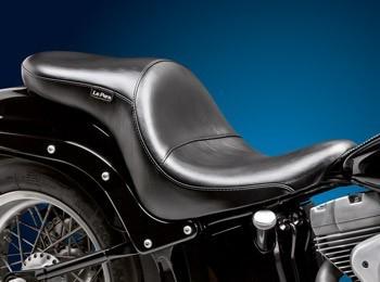 Le pera maverick softail seat smooth seat black fits 06-10 harley fxst softail