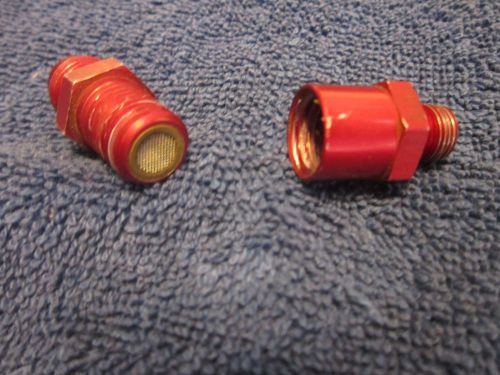 Nos -6 an nitrous or fuel solenoid inlet filter / fitting, nice
