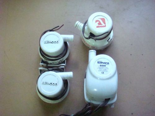 4 attwood marine bilge pumps &amp; 3 rule-a-matic  switches