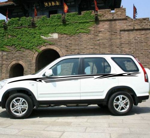 Car vinyl graphics side sticker body stripe decals for suv crv highlander #cb121