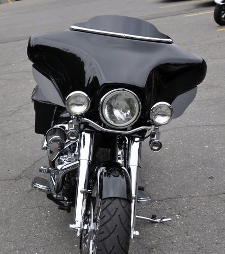 New design for 1986-95   3" harley davidson windshield  black lancer  flh