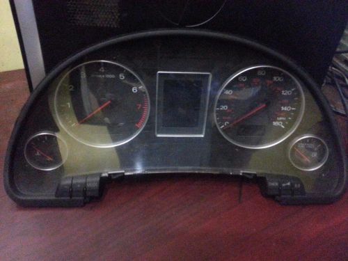 Audi audi a4 speedometer (cluster), conv, mph, w/o navigation 03