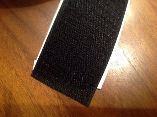 Black pro grade adhesive -hook tape 2 " x 12 ft (scratchy side only)