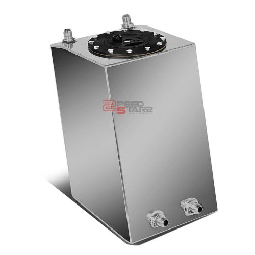 3 gallon lightweight aluminum gas fuel cell tank+level gauge sender+cap 8"x8"x13