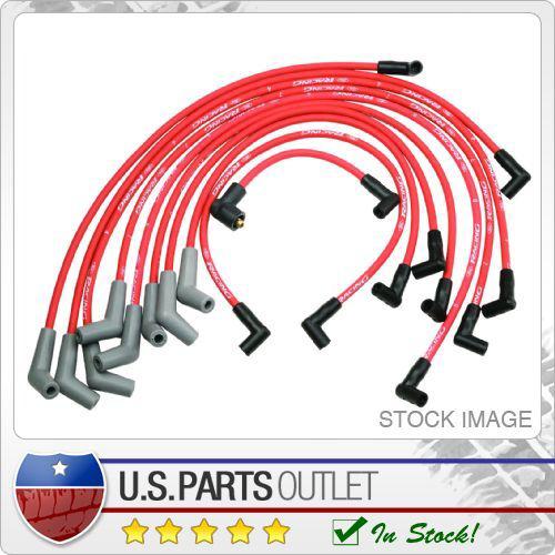 Ford racing m-12259-r460 9mm ignition wire set 45 deg. boot red
