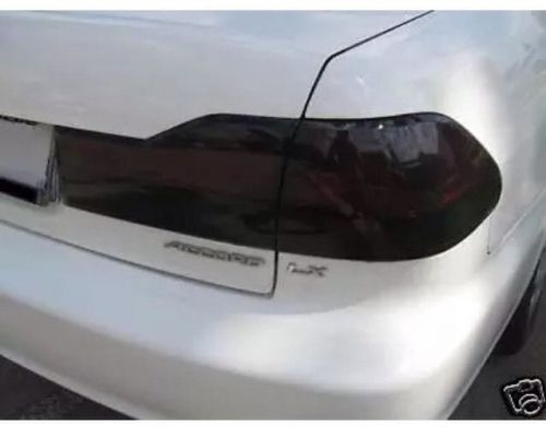 98-02 honda accord sedan smoke tail light precut tint cover smoked overlays