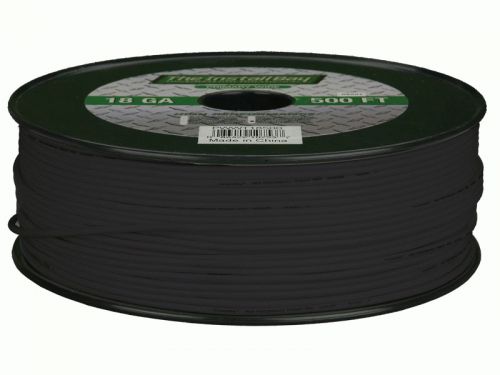 Metra install bay pwbk18500 primary wire w/ 18 gauge black 500 feet cables new