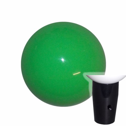 1-7/8" neon green non threaded shift knob blk kit u.s. made