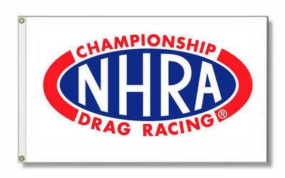 Nhra drag racing banner flag sign nascar 4x2 ft white