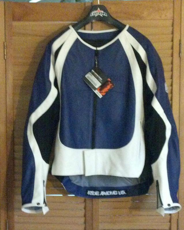 Icon leather jacket xl - brand new. with tags