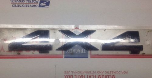 Dodge ram 4 x 4 chrome emblem / badge / nameplate - mopar oem - 4x4 hemi cummins