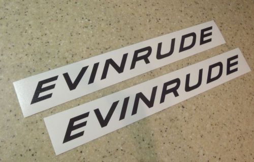 Evinrude vintage outboard motor decal 10" 2-pk free ship + free bass fish decal!