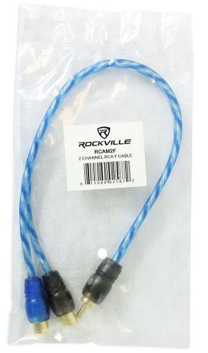 Rockville rcam2f rca y-adaptor 1 male to 2 female to rca interconnect cable
