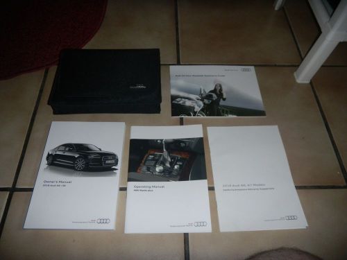 2016 audi a6 s6 owners manual set + free shipping