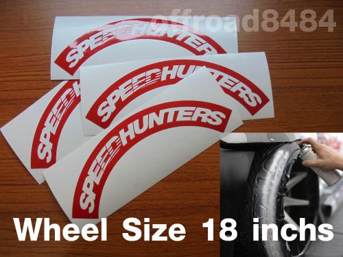 Speedhunters tirebomb custom  tire stencil decals wheels 18'' drift illest