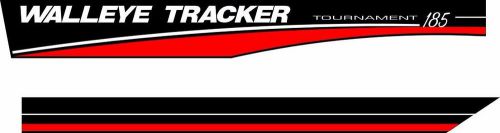 Bass tracker pro walleye tracker custom boat decal set custom