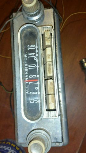 Antique authentic  all transistor am car radio prehistoric   as is