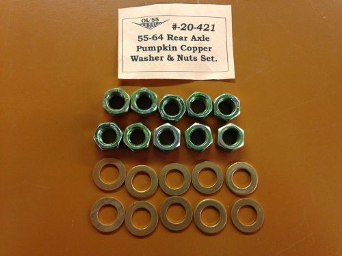 1955-1964 chevrolet full size rear axle pumpkin mounting set w/ copper washers