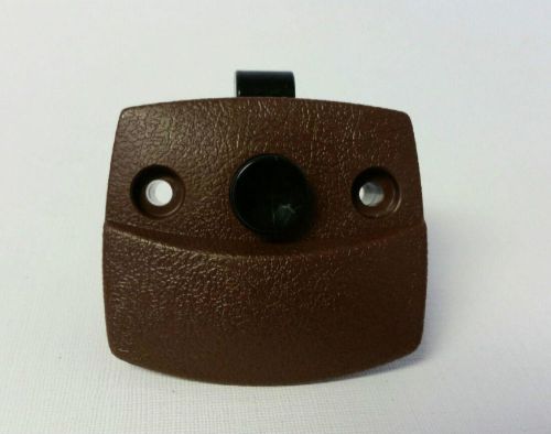 Rv designer brown push button privacy door latch
