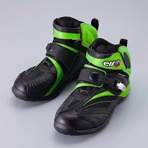 Brand new shinteze 14 kawasaki green black motorcycle racing shoes rare japan