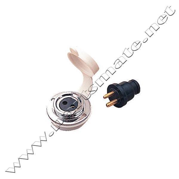 Sea-dog corp 4261421 polarized cable outlet / chrome brass polar