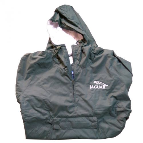 Jaguar leaping cat green nylon jacket