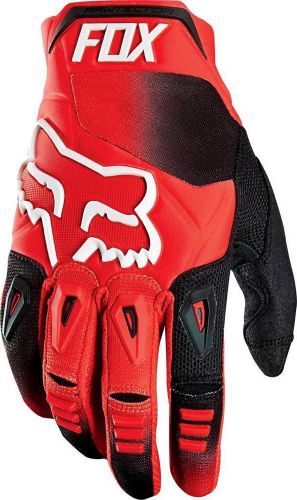 New fox racing pawtector race gloves red mx atv utv rov dirt bike 12005-003 med