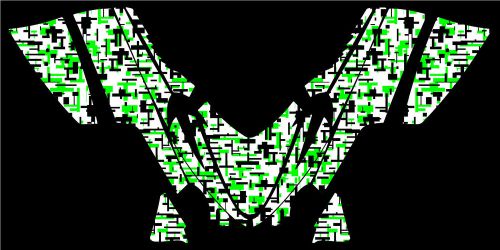 Arctic cat m7 m8 m1000 crossfire 2005 - 2011 graphics decal kit digital camo grn