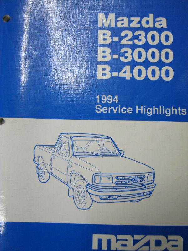 1994 mazda b-series truck service highlights manual