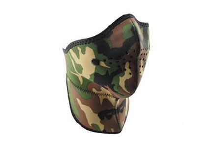 Zan headgear neo-x facemask w/neck shield woodland camo