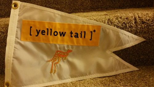 [ yellow tail ] nautical flag for your boat/vessel. well made embroidered