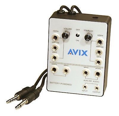 Avix a4000 voice activated 4 way aviation intercom new