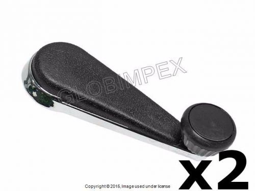 Porsche 911 912 '65-'79 chrome window crank handle set of 2 uro parts +warranty