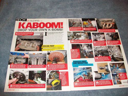 How to article on swapping a honda k series in a acura dc chassis